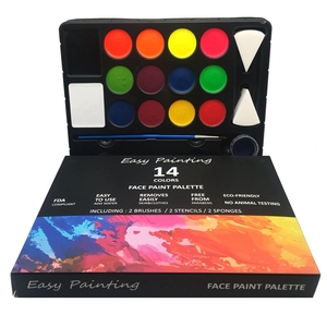 <span class=keywords><strong>FDA</strong></span> وافق غير سامة 14 الألوان لوحة رسم على الوجه مجموعات للأطفال - Product Image 5