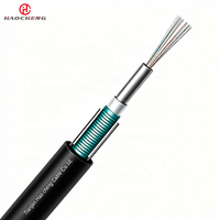 Câble à fibre optique extérieur GYXTW fourni par le fabricant, 4/6/12 cœurs, blindé, durable