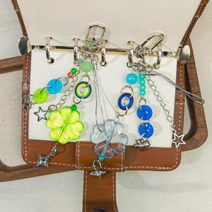 Llavero Acrílico con Lazo de Dibujos Animados, Cuentas, Colgante de Corazón, Estrella, <span class=keywords><strong>Guitarra</strong></span>, Mariposa, Cruz, para Funda de Teléfono, Cordón - Product Image 6