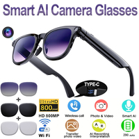 Lunettes Meta : Lunettes audio intelligentes avec caméra HD discrète, capturez la vie en mains libres grâce au son stéréo open-ear