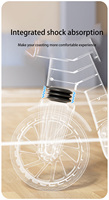 Trottinette de haute qualité pour enfants et adultes avec lumières solaires et grandes roues, vente en gros à prix raisonnable pour trottinette à pousser pour enfant