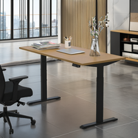 Bureau de travail moderne en métal, réglable en hauteur par moteur, pour ordinateur et étude