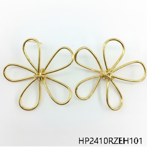 Elegante rodio a forma di cuore con perno in oro giallo Chic per la festa di fidanzamento ogni giorno Design di gioielli Chic grande Idea regalo - Product Image 1