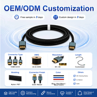 Cable HDMI a HDMI 2.1 de 8K, Ultra Alta Velocidad 48Gbps, Macho a Macho, 8K 60Hz 4K 120Hz HDR para PS5, Xbox, PC, Monitor, Proyector, Smart TV