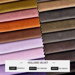 Tissu <span class=keywords><strong>d</strong></span>'<span class=keywords><strong>ameublement</strong></span> jacquard 100 % polyester, velours uni, textile de maison respirant <span class=keywords><strong>et</strong></span> léger 190 GSM pour <span class=keywords><strong>rideaux</strong></span> - Product Image 2