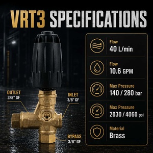 4500PSI 10.5GPM AR VRT3 Válvula <span class=keywords><strong>de</strong></span> descarga Regulador <span class=keywords><strong>de</strong></span> presión <span class=keywords><strong>de</strong></span> latón con microinterruptor <span class=keywords><strong>para</strong></span> <span class=keywords><strong>bomba</strong></span> MecLine <span class=keywords><strong>de</strong></span> América del Norte AR - Product Image 6