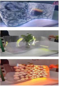 स्वयं चिपकने वाला पारदर्शी नेतृत्व में प्रदर्शन फिल्म P4 पिक्सेल पिच फिल्म एलईडी प्रदर्शन - Product Image 2