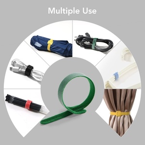 Custom Logo <strong>Hook</strong> <strong>Loop</strong> Tape Reusable <strong>Hook</strong> <strong>and</strong> <strong>Loop</strong> Cable Tie Band - Product Image 6