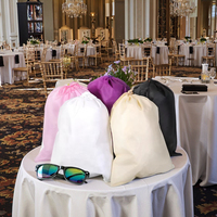맞춤형 에코 재사용 PP 부직포 검은 먼지 의류 부직포 신발 보관 파우치 졸라매는 끈 쇼핑백
