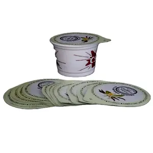 Aangepaste Bedrukte 250Ml 95Mm Diameter Pp Plastic Bevroren Yoghurtdoos Met Deksel