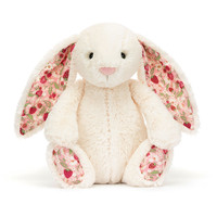Peluche Lapin Jelly Cat Taille Moyenne, Modèle Blossom Cream Bunny Berry, Jouets en Peluche Lapin, Poupées Lapin en Peluche, Idéal pour Cadeau d'Anniversaire