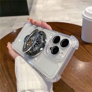เคสโทรศัพท์ TPU พร้อมที่ยึดโทรศัพท์แม่เหล็กป้องกันการตกแบบหมุนได้ ดีไซน์สร้างสรรค์และสนุกสนาน สำหรับ iPhone 16 15 14 13 12 11 Pro Max - Product Image 4