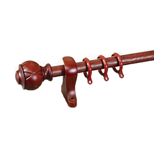 Manufacturer High Quality <strong>Wooden</strong> <strong>Curtain</strong> <strong>Poles</strong> and Accessories Double Wood <strong>Curtain</strong> Rods - Product Image 2