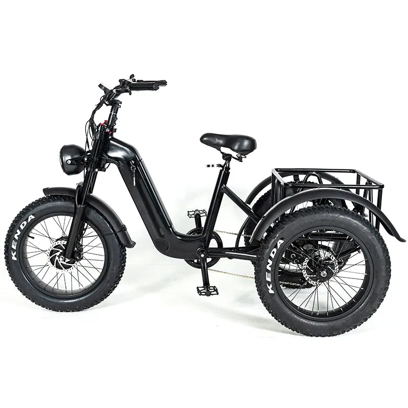 CHINFUN-Bicicleta eléctrica de 3 ruedas para adulto, triciclos de carga de 20 pulgadas, gran oferta