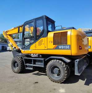 Prix d'usine, excavatrice sur pneus hydraulique de 15 tonnes Liugong W915E avec accessoires de brise-roche - Product Image 1