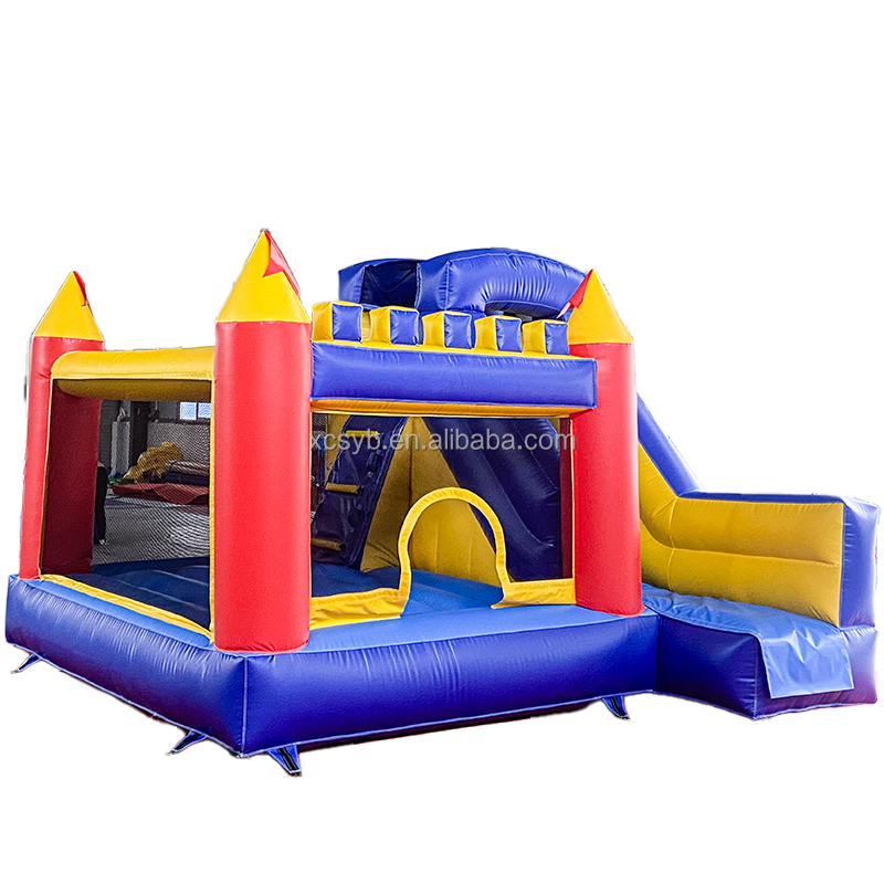 Colorful Inflatable Castle with slide 4*4m*2.5m