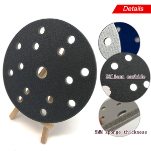 Disco <span class=keywords><strong>de</strong></span> Lijado <span class=keywords><strong>de</strong></span> Esponja <span class=keywords><strong>de</strong></span> 6 Pulgadas con 15 Agujeros, Disco Abrasivo <span class=keywords><strong>de</strong></span> Espuma <span class=keywords><strong>para</strong></span> Lijado en Seco y Húmedo, Papel <span class=keywords><strong>de</strong></span> <span class=keywords><strong>Lija</strong></span> <span class=keywords><strong>para</strong></span> Pulir Madera, Metal y Muebles - Product Image 2