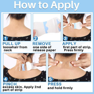 Patch liftant pour le cou, invisible, film PU respectueux de la peau, imperméable et respirant pour tous les types de peau - Product Image 3