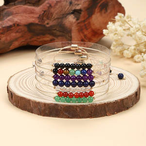 Nouveauté Bijoux de couple Bracelets de perles 4mm Pierre colorée Améthyste Oeil de tigre Pierre Fil de cuivre Chaîne <span class=keywords><strong>Bracelet</strong></span> pour femmes et hommes - Product Image 2