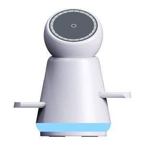 Support <span class=keywords><strong>de</strong></span> chargeur sans fil magnétique 3 en 1 avec lumière ambiante LED, station <span class=keywords><strong>de</strong></span> <span class=keywords><strong>charge</strong></span> rapide rotative à double moteur pour téléphone, montre - Product Image 4