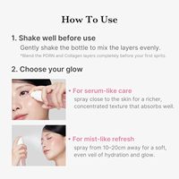 Sérum Brume Gelée Végétalienne PDRN Collagène Céramide Acide Hyaluronique |   Spray éclat double texture pour une hydratation et un éclat radieux (60ml)