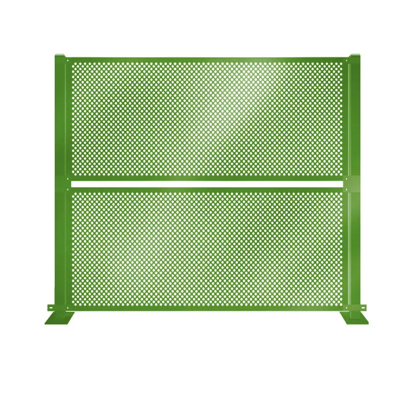 easily assembled PVC Coated galvanized perforated Sheet Fence for warehouse