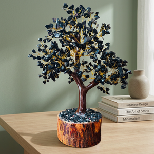 Arbre en pierres précieuses de tourmaline noire fait main en gros, 300 copeaux, portable, protection Feng Shui, décoration, cadeau - Product Image 3