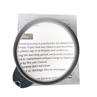 Portable 72mm Large Mirror Magnifying Glass with Light Foldable Zoom Desktop Multi-shape Screen Magnifier