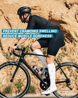 Chaussettes de compression professionnelles à motif floral, 15-20 mmHg, hauteur genou, pour la course, les voyages, la grossesse et les infirmières
