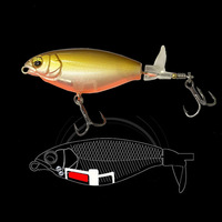 Vente en gros de leurres de pêche durs en métal, anti-rouille, résistants à l'eau salée, avec hélice, pour lancer longue distance, 6.4g/11.9g, OEM personnalisé