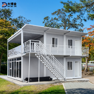 <span class=keywords><strong>Casa</strong></span> Prefabricada de Dos Pisos en Contenedor Móvil, Panel Sándwich de Acero Resistente, con Balcón, para Oficina, Hogar, <span class=keywords><strong>Alquiler</strong></span> Vacacional - Product Image 1