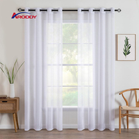 ARODDY Rideau Voile Uni en Polyester à Action Rapide, Drapeau Parfait, Taille Personnalisée en Pouces W52"*H63" pour la Vente en Gros
