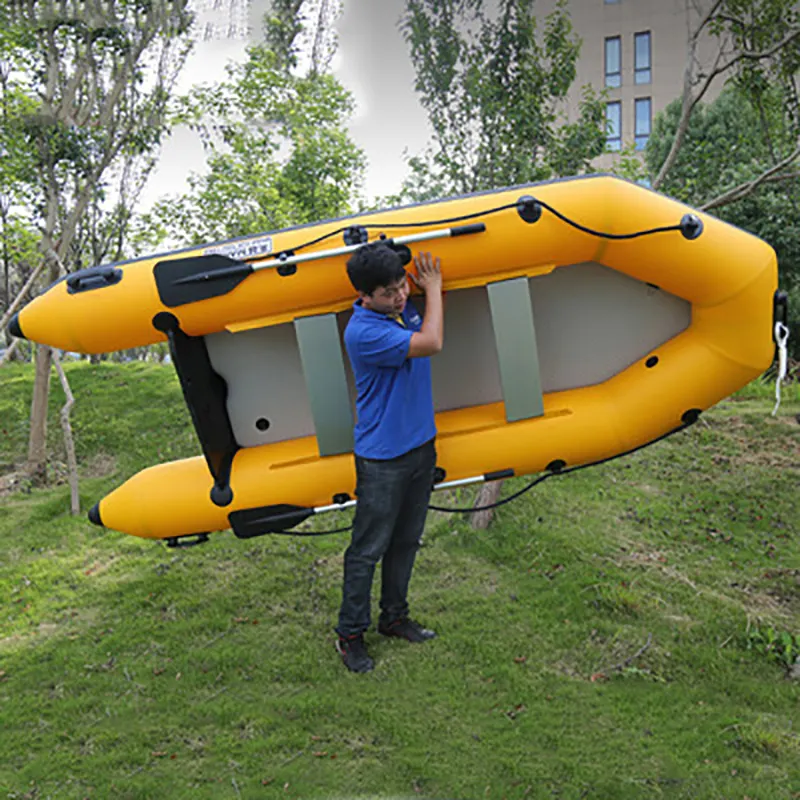 Barco inflável resistente para pesca, barco inflável pesado para pescar, série 3 pessoas, 2.6 m