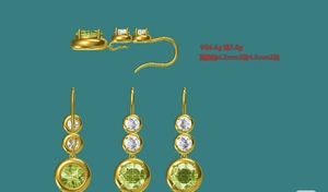 Joyería Fina Personalizada, Pendientes de Oro Sólido Real de 9k, 10k, 14k, 18k, Oro Rosa, Amarillo, Blanco, Diamantes de Laboratorio/Piedras Preciosas, Fabricación en Fábrica - Product Image 3