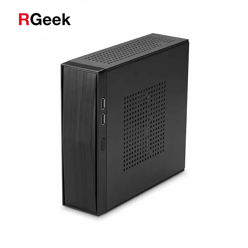 RGeek C01 מותאם אישית קטן קיר הר ארון מחשב מיני מחשב מיני ITX מקרה עבור HTPC משרד מחשב