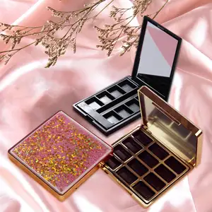 Carré de luxe vide emballage personnalisé Palette cosmétique Contour Blush Blush conteneur maquillage presse poudre ombre à paupières Palette