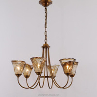 Lustre en verre de style Maillard, design vintage français de luxe, pour salon, villa ou hôtel, luminaires suspendus
