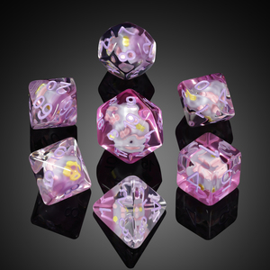 Muestra gratis 7 piezas personalizado DND dados fabricación RPG juego de dados D20 resina Animal Core dados D & D para mazmorra y dragones <span class=keywords><strong>Coche</strong></span> - Product Image 3