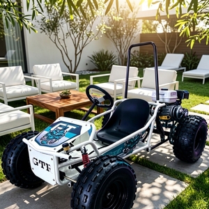212CC Gas Powered With Steering Wheel Adult Off Road Buggy 4 Wheel Buggy for Outdoor <b>Entertainment</b> - Product Image 1
