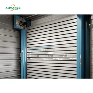 Pintu logam otomatis kualitas tinggi pintu Spiral kecepatan tinggi dengan berbagai alat aktivasi
