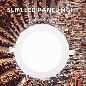 โคมไฟ LED แผงทรงกลมบางคุณภาพสูง ดีไซน์ทันสมัย ติดตั้งแบบฝัง ตัวเรือนอะลูมิเนียม IP44 สำหรับบ้านและสำนักงาน - Product Image 2