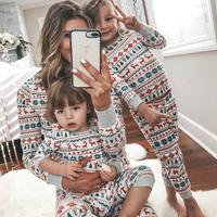 Pijamas Navideños PASUXI para Familias, Conjuntos de Ropa a Juego para Año Nuevo, Papá, Mamá, Niños y Bebés, Pijamas para Papá, Mamá, Hija y Hijo