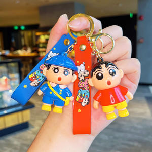 Llavero de Peluche Creativo y Adorable de Crayon Shin-chan, Juguete Suave, Colgante para Bolsa o Coche, Pequeño Regalo para Parejas - Product Image 1