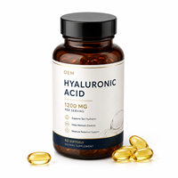 Gélules d'acide hyaluronique Clean Label avec biotine et collagène pour un soutien beauté quotidien en profondeur, formule bien-être non-OGM, OEM
