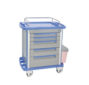 YX-MT850 Chinese Fabrikanten Medische Apparatuur Abs Geneeskunde Verpleging <span class=keywords><strong>Trolley</strong></span> Ziekenhuis Gebruikt Emergency <span class=keywords><strong>Trolley</strong></span> Voor Kliniek - Product Image 1