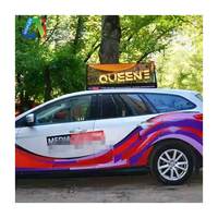 Ventes directes d'usine Écran d'affichage à LED à installation rapide pour monospace Fenêtres d'affichage de voiture à LED faciles à utiliser Offre d'affichage de voiture à LED P5