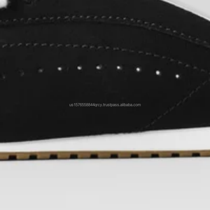 Walk along in style with these <b>Black</b> <b>Lace</b>-up Sneakers featuring a Mesh Leather Upper Soft Round Toe and Lightweight design for - Product Image 3