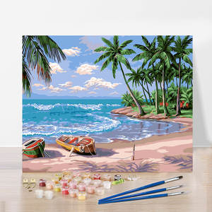 Pintura por Números DIY para Adultos y Niños, Arte en Lienzo, Decoración de Pared para el Hogar, Pintura al Óleo por Números, Paisaje Personalizado para Pintar por Números - Product Image 2