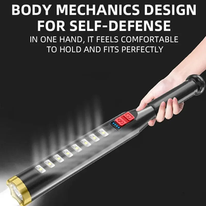 ไฟฉายแรงสูงแบบพกพา ชาร์จ USB สำหรับกิจกรรมกลางแจ้ง ไฟฉายทรงไม้เบสบอล สำหรับการลาดตระเวนรักษาความปลอดภัย - Product Image 3