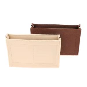 New Felt Cloth Bag Insert Organizer Cosmetic <b>Makeup</b> Bag Organizer Travel Chain Bag Women's Shoulder <b>Box</b> - Product Image 2